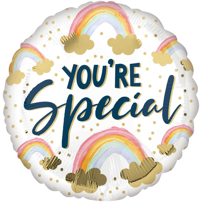 You're Special Rainbow Foil Balloon 18 inches | Party Save Smile