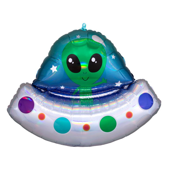 Alien Spaceship Foil Balloon 71cm | Party Save Smile