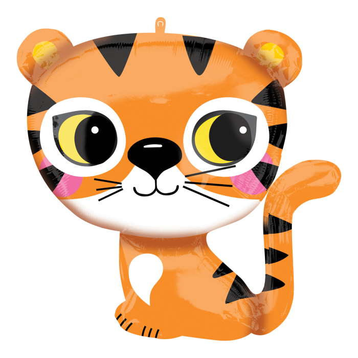 Cute Tiger Foil Balloon 25 inches | Party Save Smile