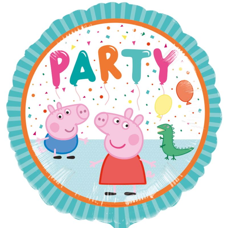 Rainbow Peppa Pig Foil Balloon 18 Inches | Party Save Smile