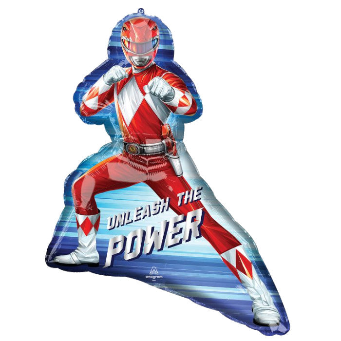 Power Rangers Red Ranger Foil Balloon 27 inches | Party Save Smile