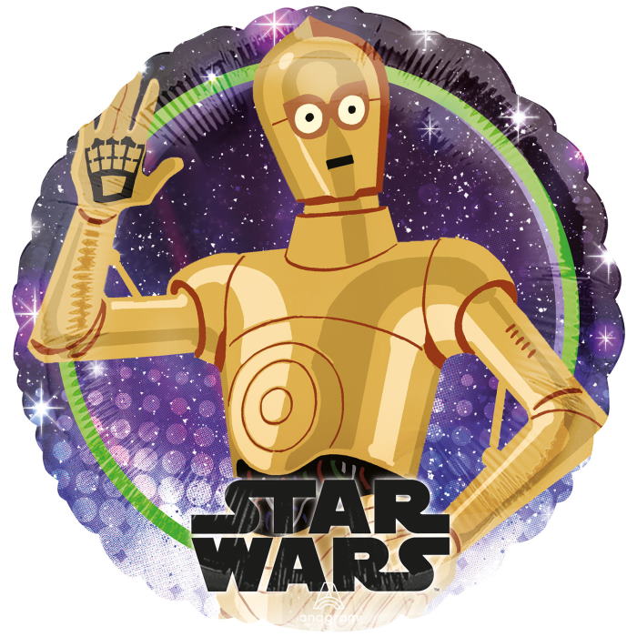 Star Wars C3PO Foil Balloon 18 inches | Party Save Smile