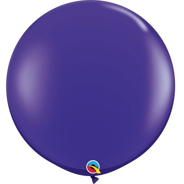 Big Quartz Purple Balloon 36 Inch Pack of 2 Qualatex | Party Save Smile