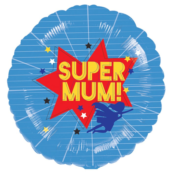 Super Mum Foil Balloon 18 Inch | Party Save Smile