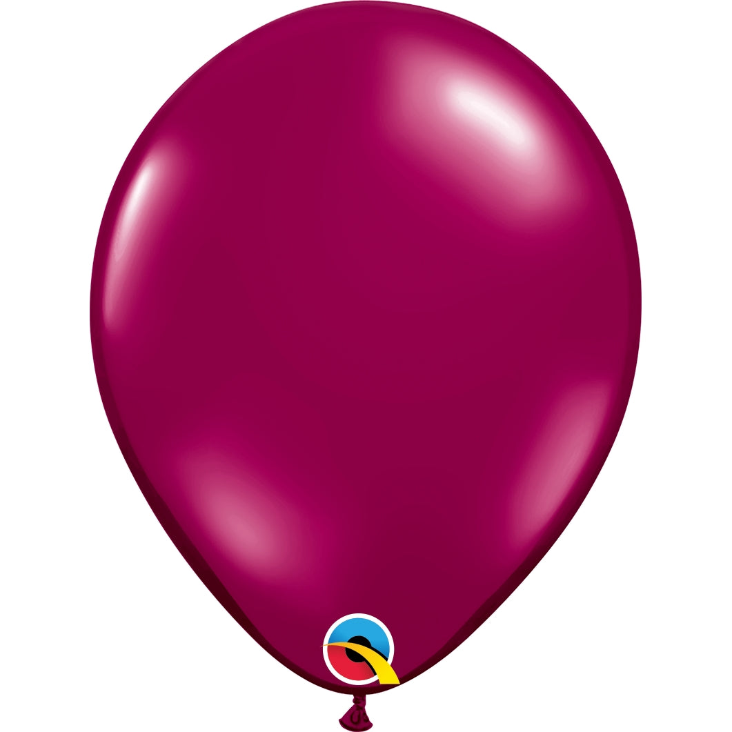 Sparkling Burgundy Latex Balloons Qualatex 5 inch | Party Save Smile