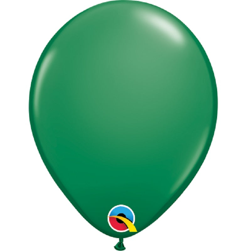 Green 5 Inch Latex Balloons: 5 inch Qualatex Decorator | Party Save Smile