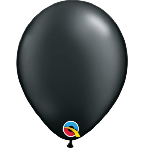 Pearl Onyx Black Latex Balloons 5 inch Qualatex | Party Save Smile