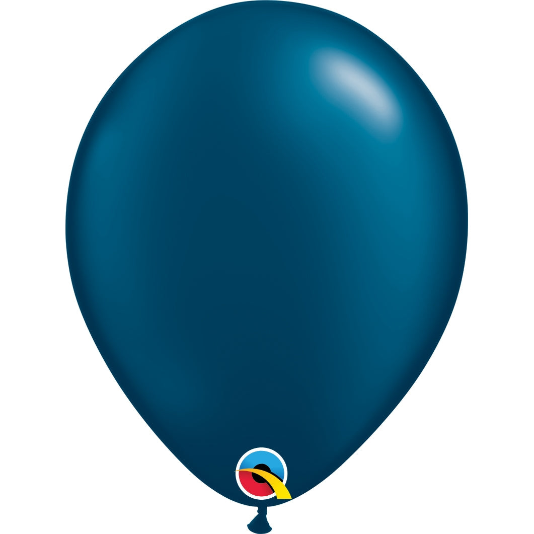 Pearl Midnight Blue Latex Balloons 5 inch Qualatex | Party Save Smile