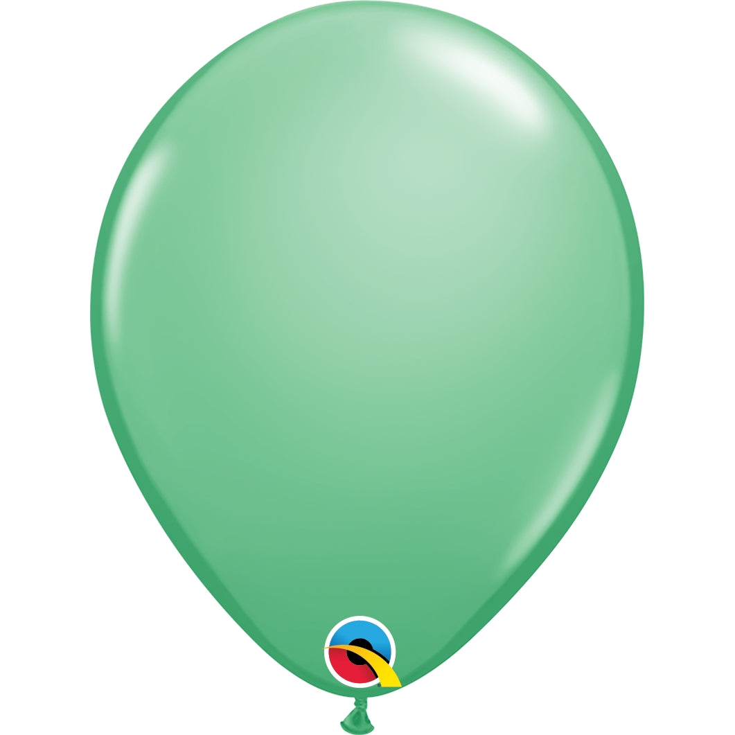 Winter Green 5 Inch Latex Balloons: Qualatex Decorator | Party Save Smile
