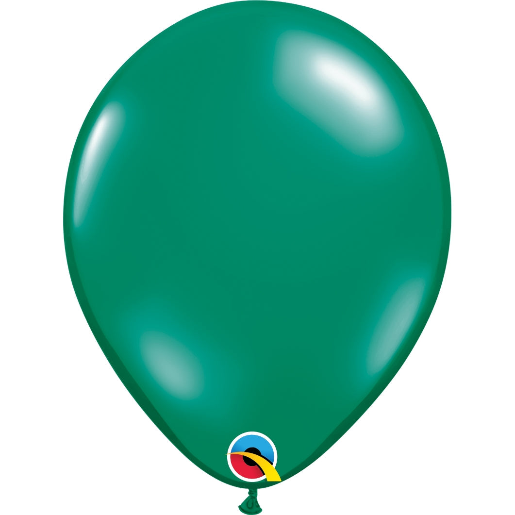 Qualatex Emerald Green Latex Balloons 11 inch | Party Save Smile