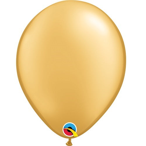 Gold Latex Balloons Qualatex 11 inch | Party Save Smile