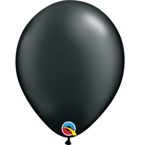 Qualatex Pearl Onyx Black Latex Balloons 11 inch | Party Save Smile