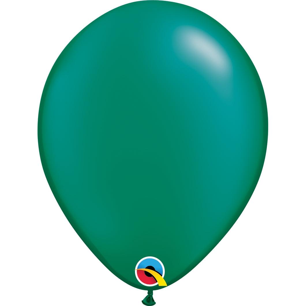 Pearl Emerald Green Latex Balloons 11 inch Qualatex | Party Save Smile