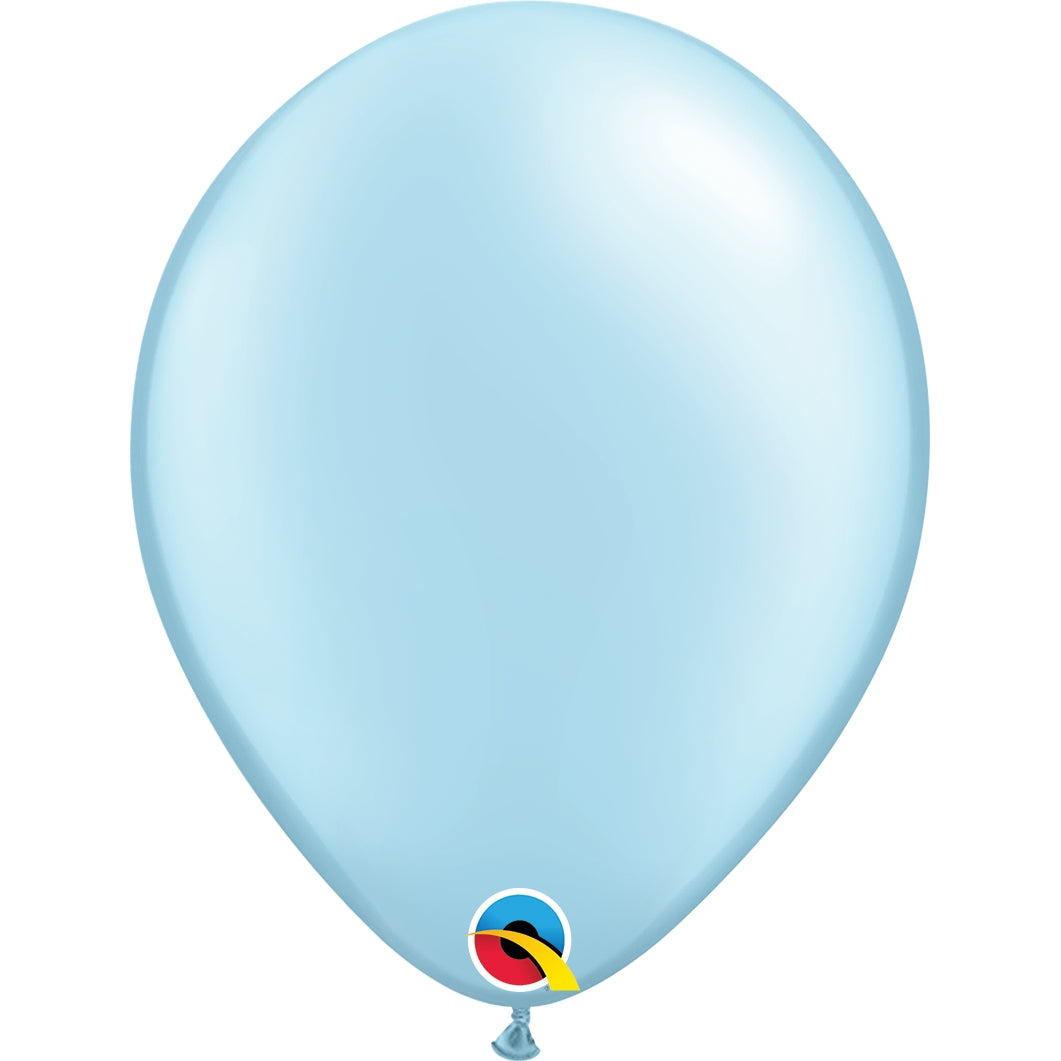 Qualatex Pearl Light Blue Latex Balloons 11 Inch
