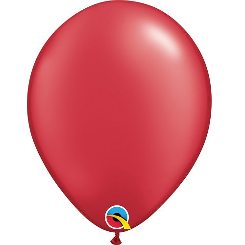 Pearl Ruby Red Latex Latex Balloons 11 Inch Qualatex | Party Save Smile