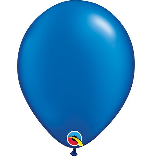 Pearl Sapphire Blue Latex Balloons 11 inch Qualatex | Party Save Smile