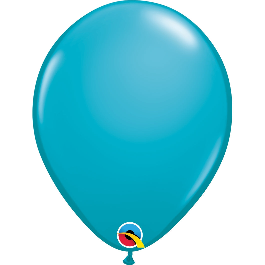 Tropical Teal Latex Balloons 11 inch Qualatex | Party Save Smile