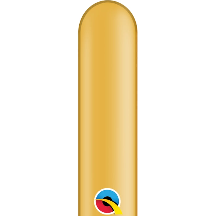 Gold 260Q Balloons for Modelling | Party Save Smile