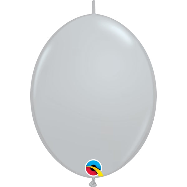 Quick Link Balloons - Grey Qualatex 12 inch | Party Save Smile