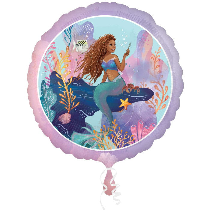 Little Mermaid Live Action Foil Balloon 18 inches | Party Save Smile