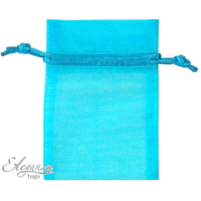 Turquoise Organza Bags Pack of 10 | Party Save Smile