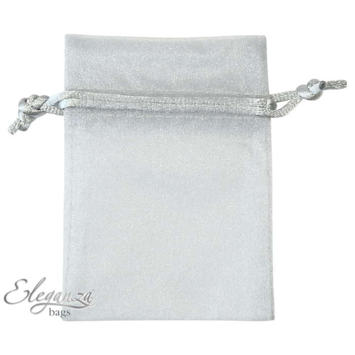 Silver Organza Bags Pack of 10 | Party Save Smile