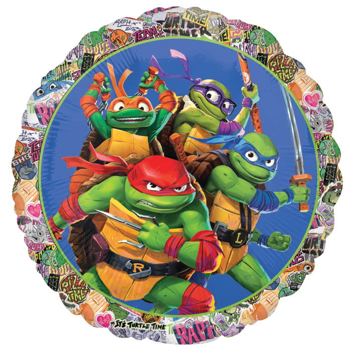 Teenage Mutant Ninja Turtles Foil Balloon 43cm | Party Save Smile