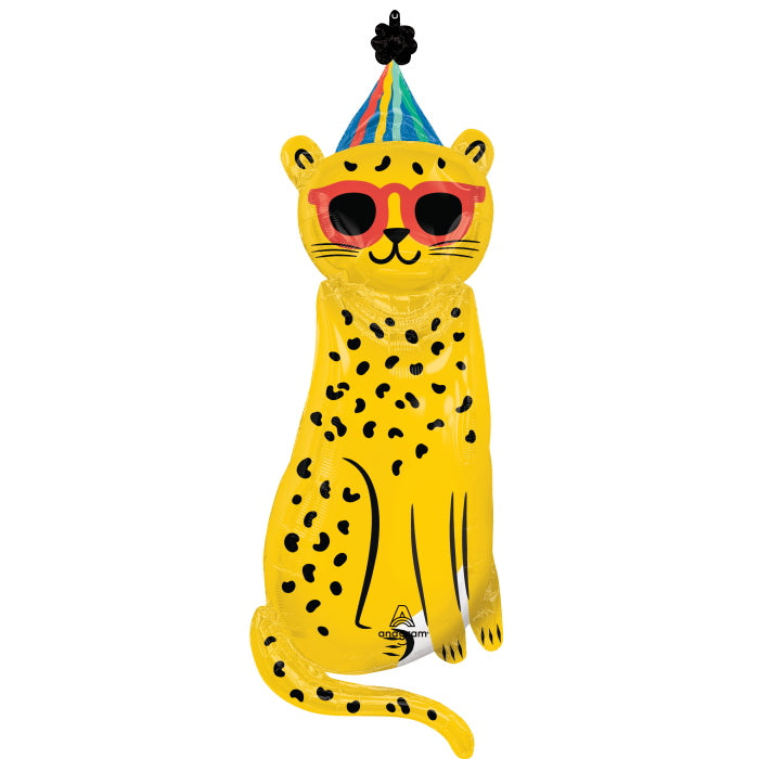 Cheetah Shaped Foil Balloon 45 Inches | Party Save Smile