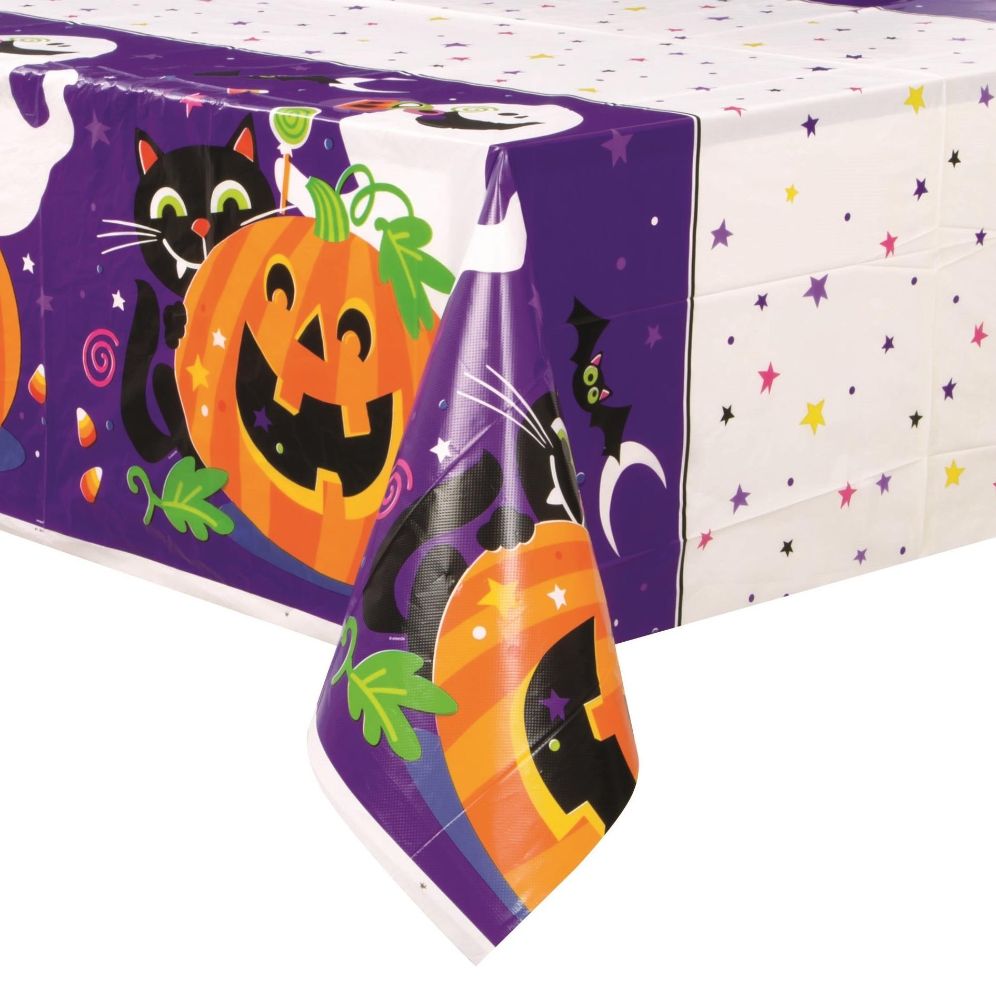 Happy Halloween Party Tablecover Tablecloth 138 x 213cm | Party Save Smile