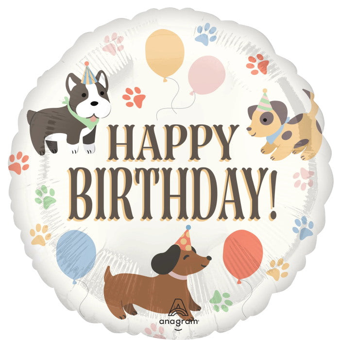 Dog Happy Birthday Foil Balloon 18 Inches | Party Save Smile