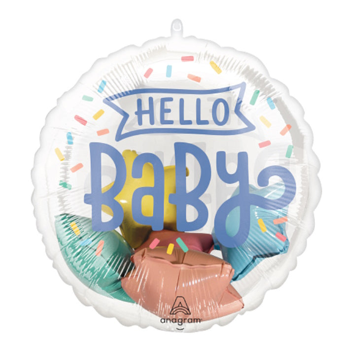 Hello Baby Insiders Baby Shower Balloon 20 Inches | Party Save Smile