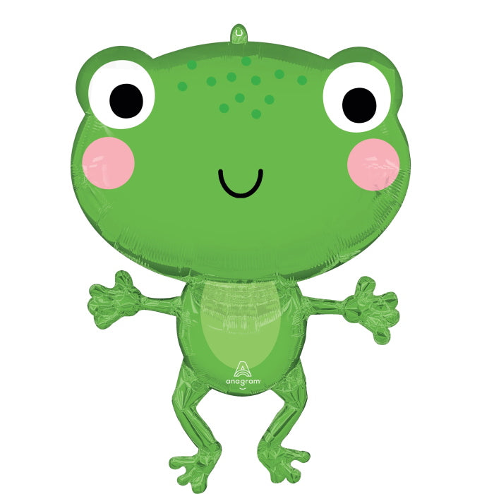 Giant Frog Foil Balloon 29 Inches | Party Save Smile