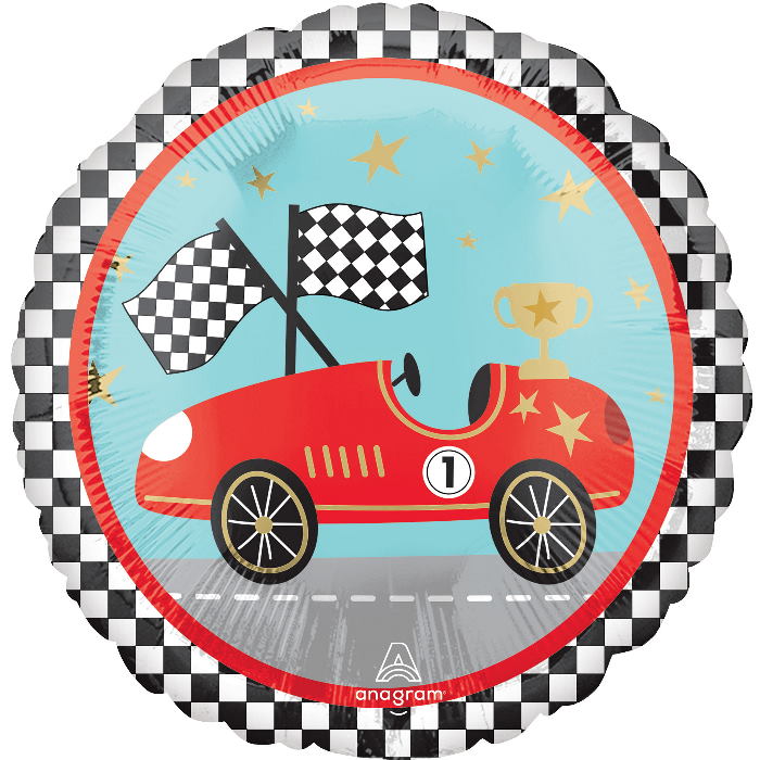 Race Cars Foil Balloon 18 inches | Side 2