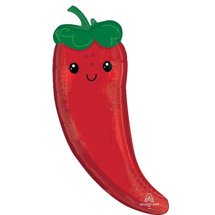 Chili Pepper Foil Balloon 36 inches | Party Save Smile