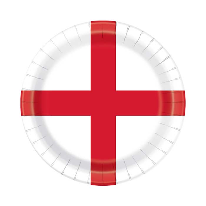 England World Cup Paper Party Plates Pack of 8 | Party Save Smile