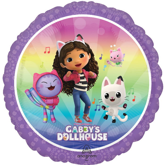 Gabby's Dollhouse & Friends Foil Balloon 18 inches | Party Save Smile