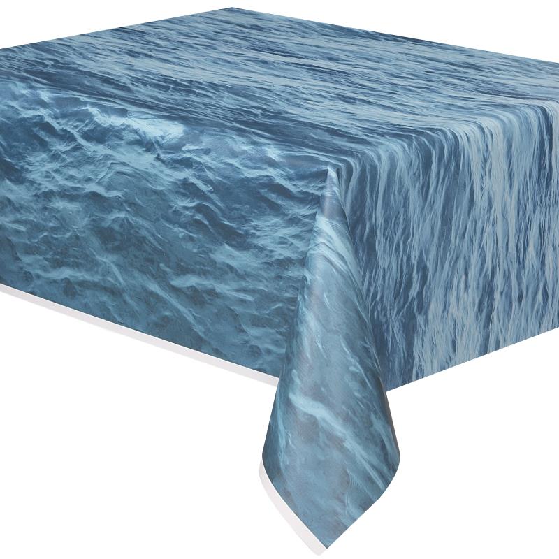 Ocean Waves Tablecloth: Under the Sea Tablecover | Party Save Smile
