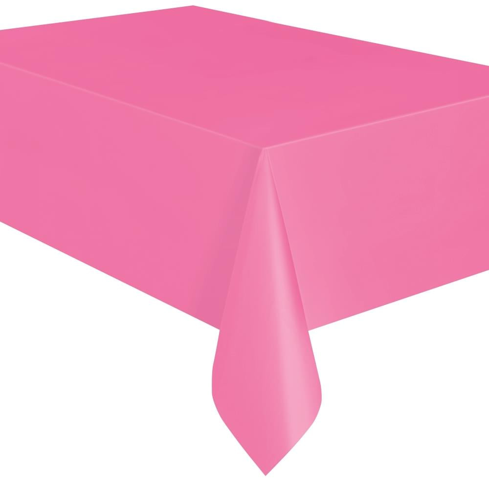 Hot Pink Party Tablecover Tablecloth 138 x 274cm | Party Save Smile