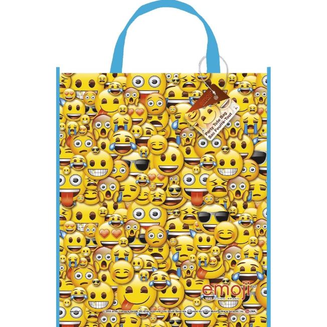 Emoji Icons Party Tote Bags with Handles | Party Save Smile