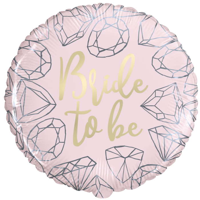Pink Diamond Bride to Be Foil Balloon 18 Inches | Party Save Smile