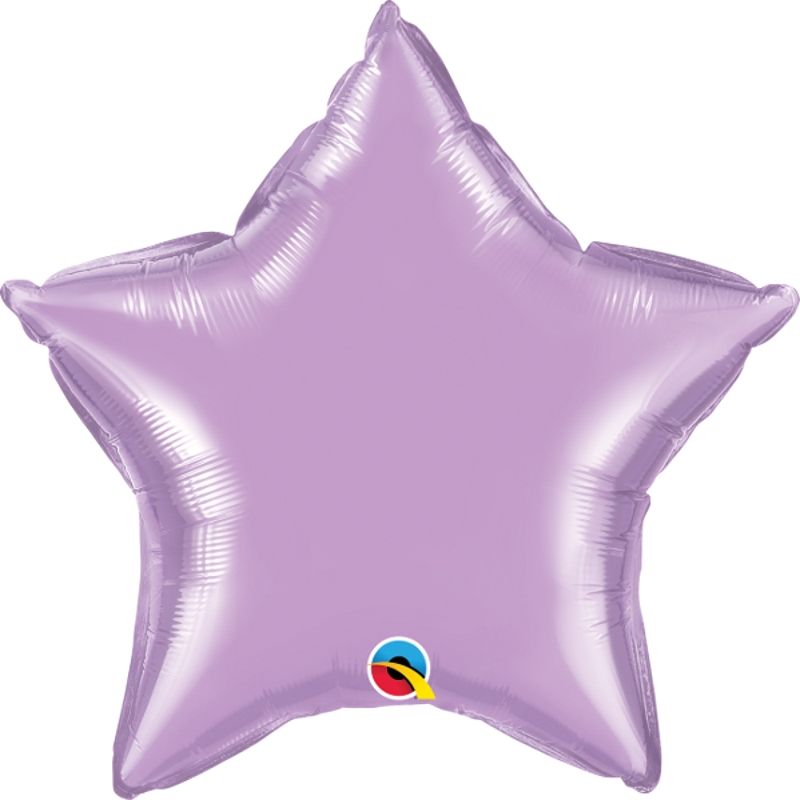 Qualatex Lavender Plain Star Foil Balloon 20 inch | Party Save Smile