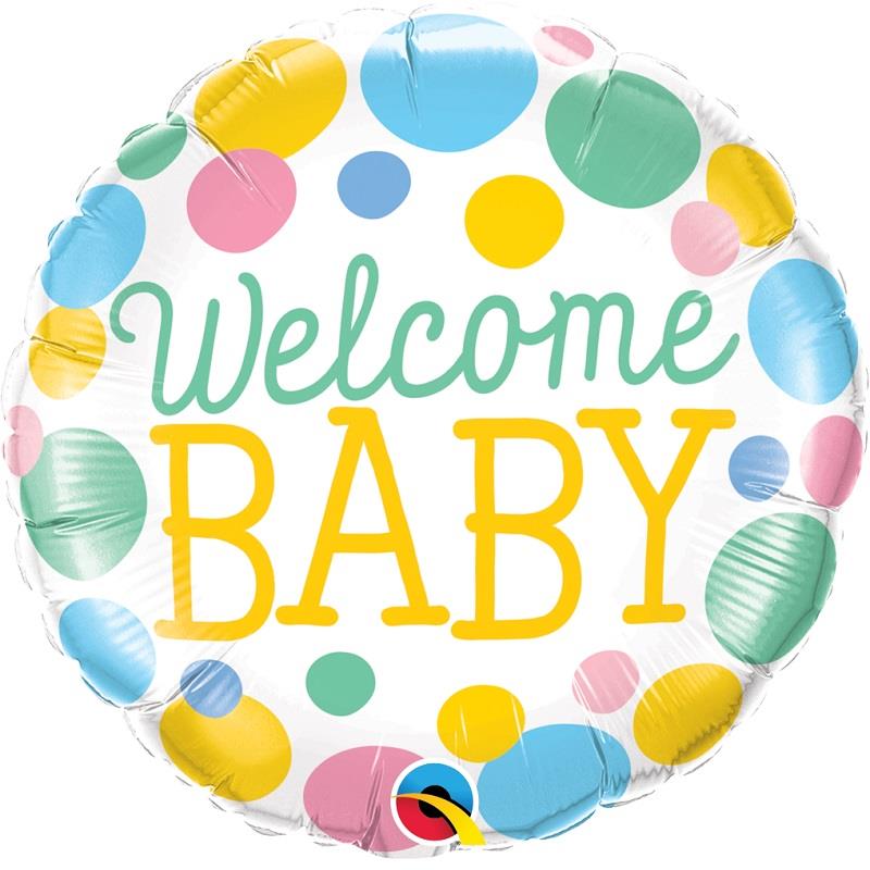 Welcome Baby Foil Balloon 18 inches | Party Save Smile