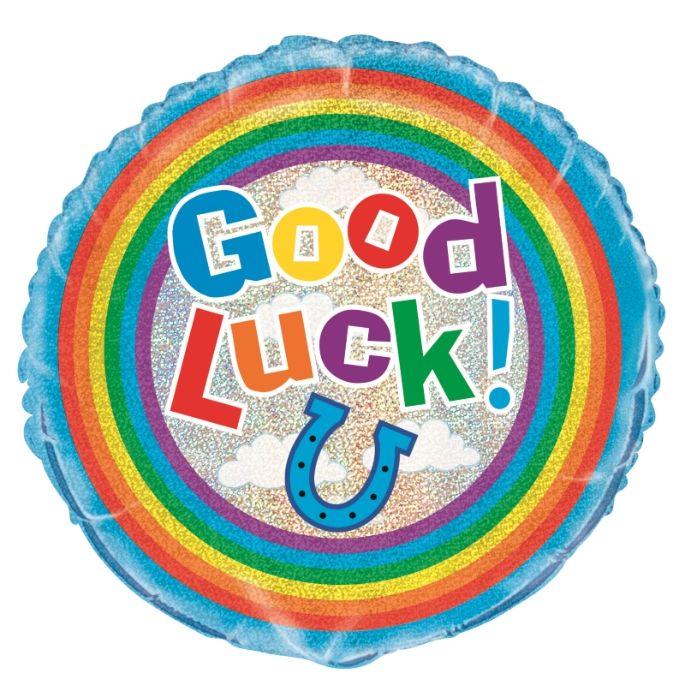 Good Luck Horse Shoe Foil Balloon 18 Inch | Party Save Smile