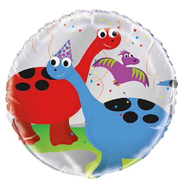 Dinosaur Party Foil Balloons 18 inches | Party Save Smile