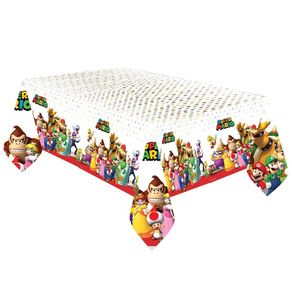 Super Mario Plastic Party Tablecloth 137 x 243cm | Party Save Smile