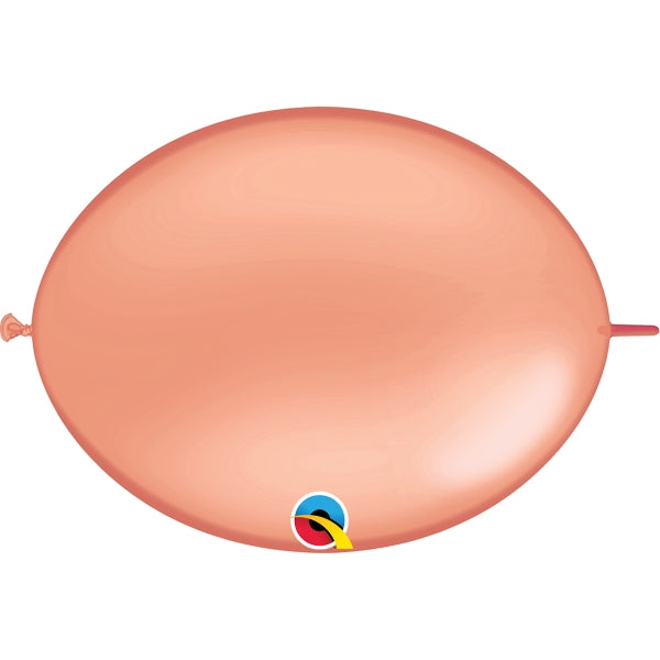 Rose Gold Quick Link Balloons Qualatex 12 inch | Party Save Smile