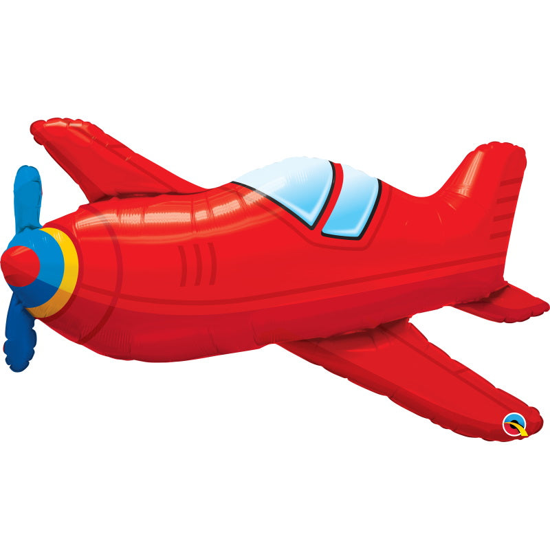 Yellow Airplane Foil Balloons 36 inches | Party Save Smile