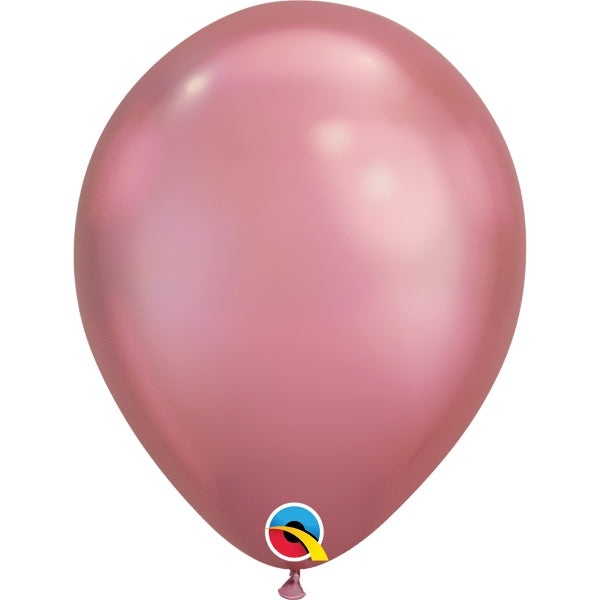 Mauve Chrome Latex Balloons 11 Inch Qualatex | Party Save Smile