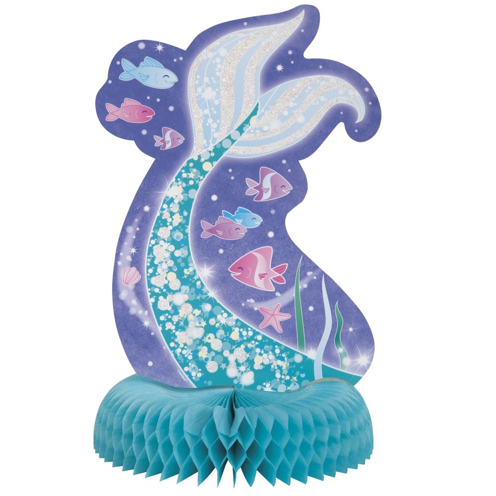 Mermaid Honeycomb Table Decorations 35cm | Party Save Smile