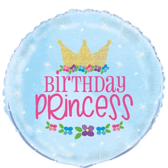 Magical Birthday Princess Foil Balloon 18 Inch | Party Save Smile